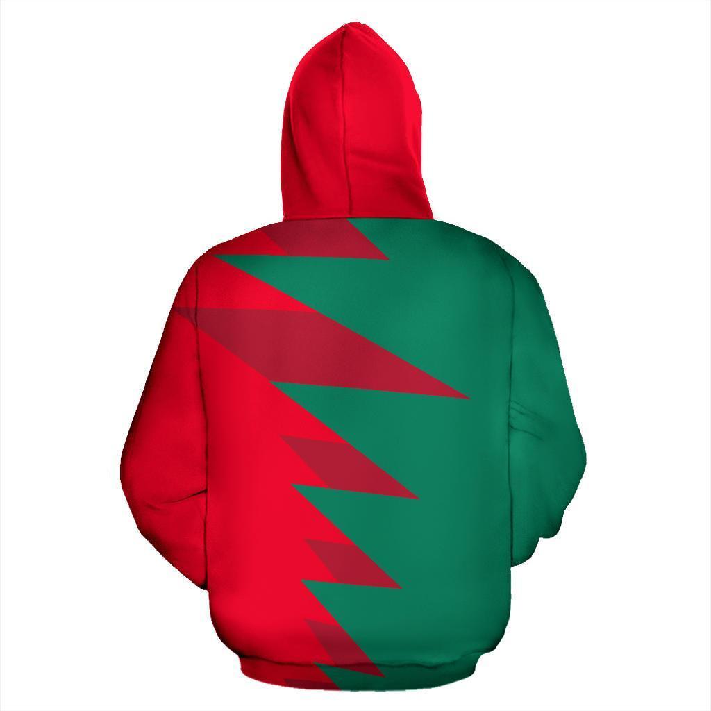 Bulgaria Sport Flag Hoodie - Tooth Style 02-Apparel-NNK-Hoodie-S-Vibe Cosy™