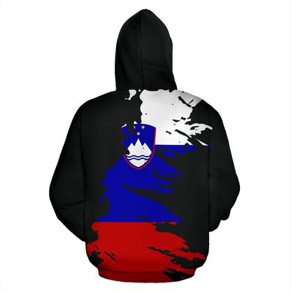 Slovenia Hoodie Flag Painting-Apparel-NNK-Hoodie-S-Vibe Cosy™