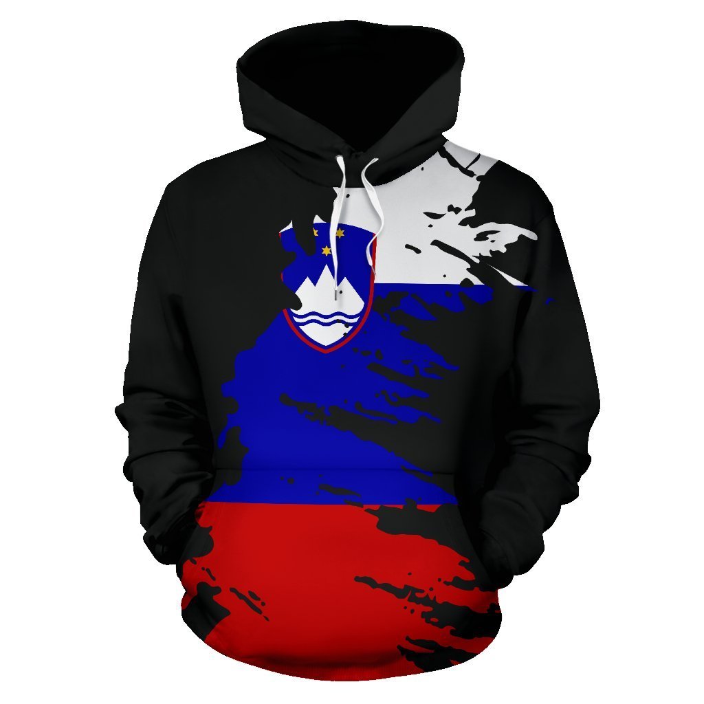 Slovenia Hoodie Flag Painting-Apparel-NNK-Hoodie-S-Vibe Cosy™