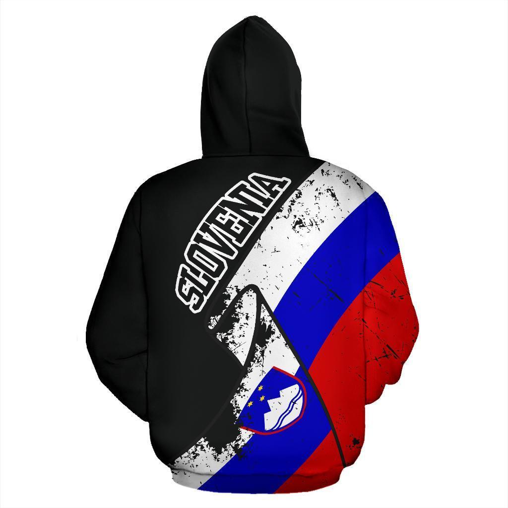 Slovenia Special Grunge Flag Pullover Hoodie-Apparel-NNK-Hoodie-S-Vibe Cosy™