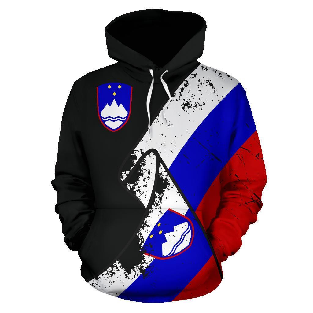 Slovenia Special Grunge Flag Pullover Hoodie-Apparel-NNK-Hoodie-S-Vibe Cosy™