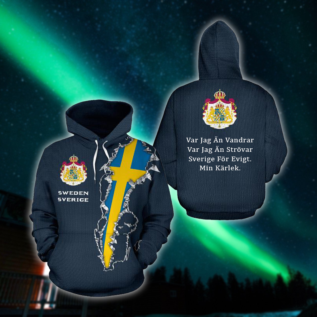 Sweden Forever Hoodie - Swedish Version NNK 0222-Apparel-NNK-Hoodie-S-Vibe Cosy™