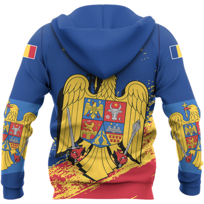 Romania Special Hoodie Blue NNK-042-Apparel-NNK-Hoodie-S-Vibe Cosy™