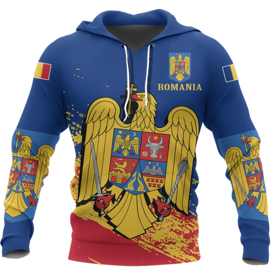 Romania Special Hoodie Blue NNK-042-Apparel-NNK-Hoodie-S-Vibe Cosy™