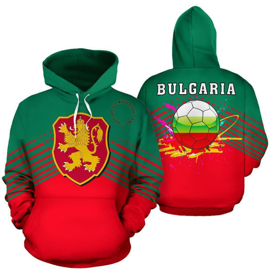 Bulgaria Sport Flag Hoodie-Apparel-NNK-Hoodie-S-Vibe Cosy™