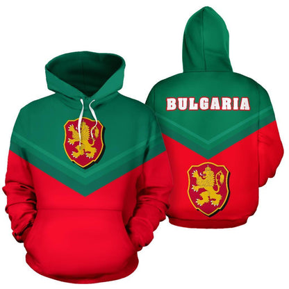 Bulgaria Sport Flag Hoodie - Arrow Style 01-Apparel-NNK-Hoodie-S-Vibe Cosy™