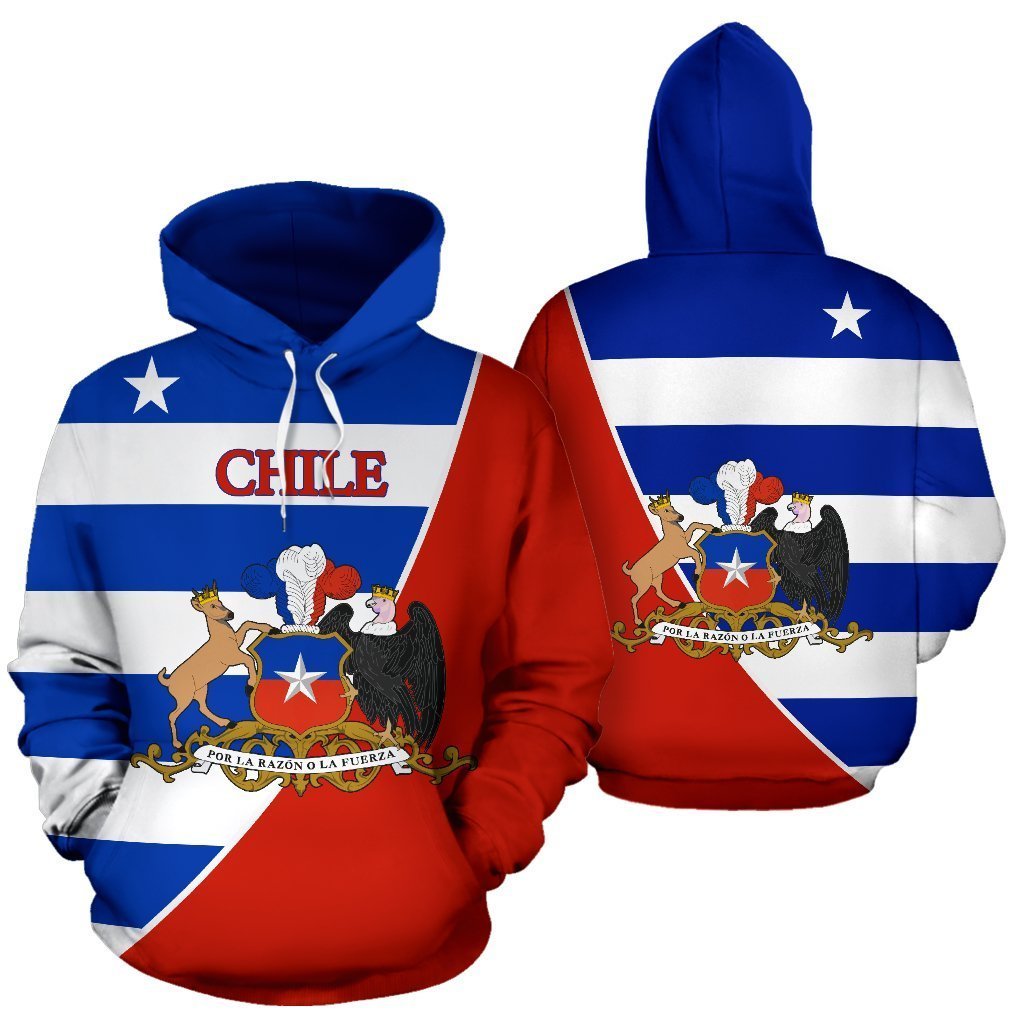 Chile Hoodie Coat Of Arms NNK 101-Apparel-NNK-Hoodie-S-Vibe Cosy™