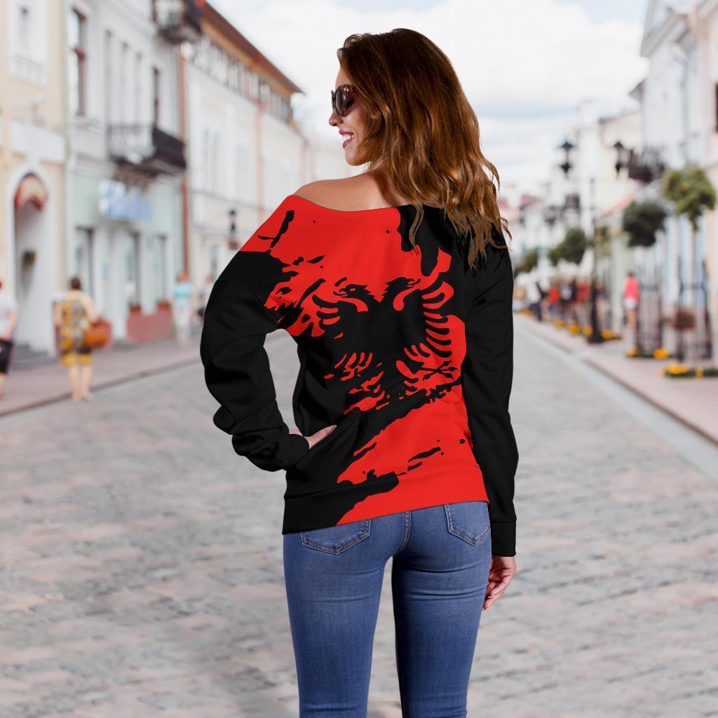Albania Hoodie Flag Painting NNK 1114-Apparel-NNK-Hoodie-S-Vibe Cosy™