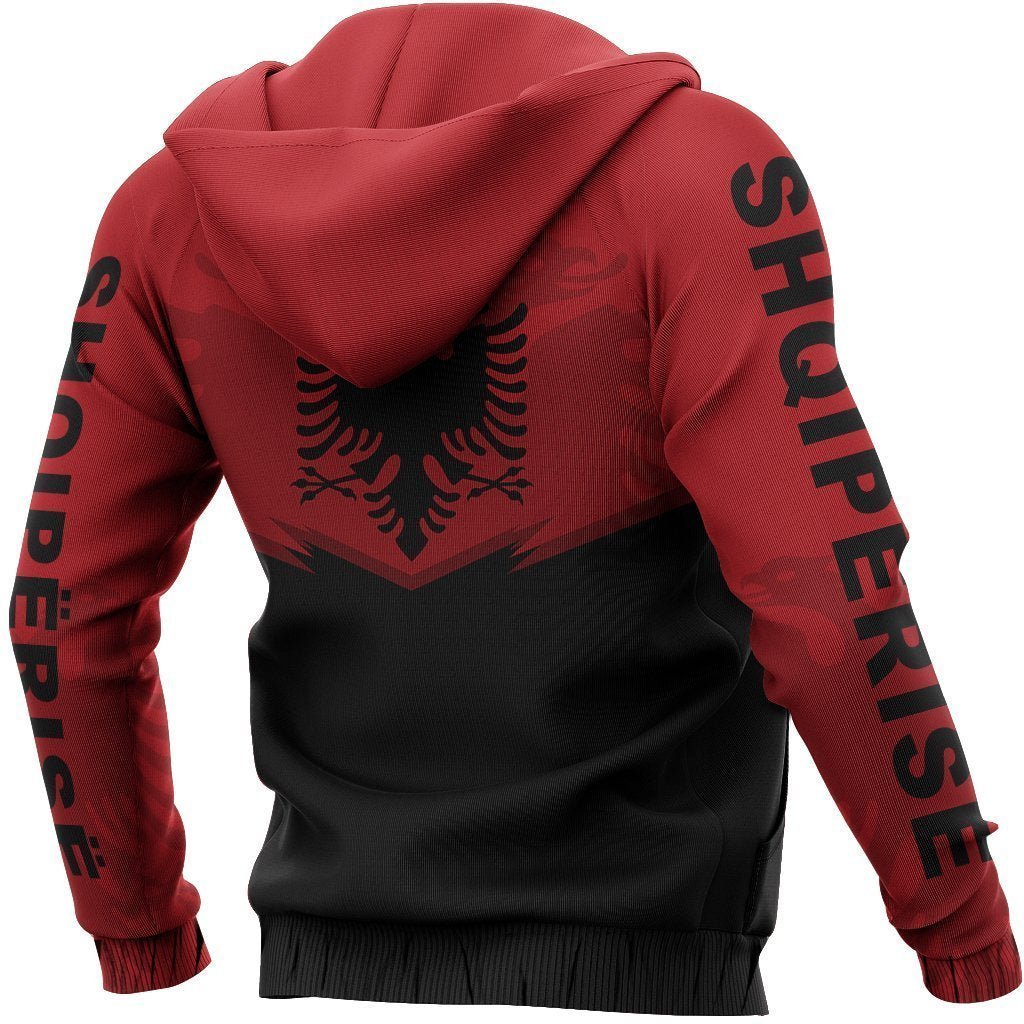 Albania Flag Hoodie - Energy Ver 2.0 NNK 1118-Apparel-NNK-Hoodie-S-Vibe Cosy™