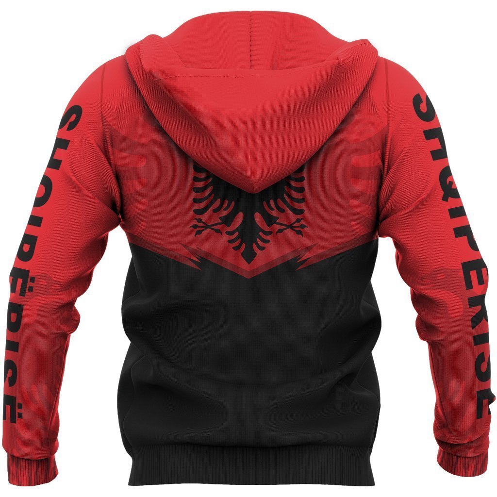 Albania Flag Hoodie - Energy Ver 2.0 NNK 1118-Apparel-NNK-Hoodie-S-Vibe Cosy™