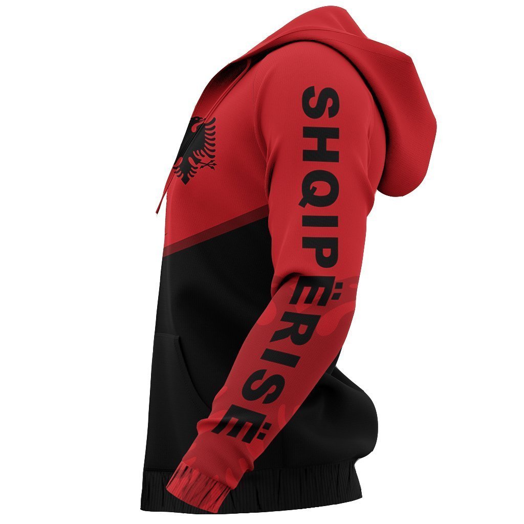 Albania Flag Hoodie - Energy Ver 2.0 NNK 1118-Apparel-NNK-Hoodie-S-Vibe Cosy™