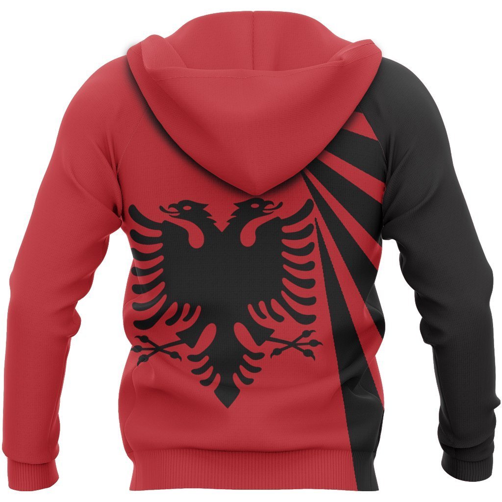 Albania Hoodie Black Eagle - Tornado Version NNK 1136-Apparel-NNK-Zip-Up Hoodie-S-Vibe Cosy™