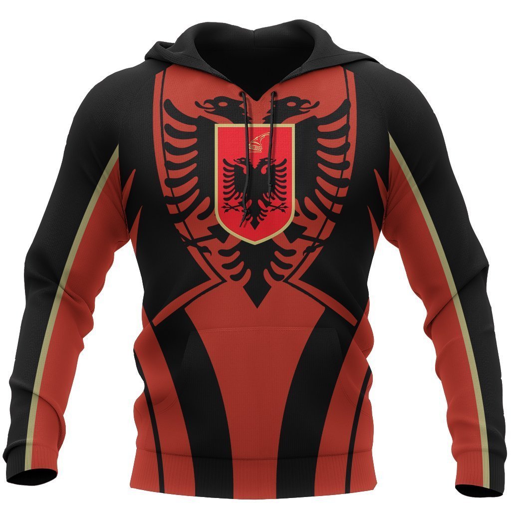 Albania In My Heart Hoodie NNK 1137-Apparel-NNK-Hoodie-S-Vibe Cosy™