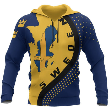 NNK115 Sweden Map Hoodie Generation II-Apparel-NNK-Hoodie-S-Vibe Cosy™