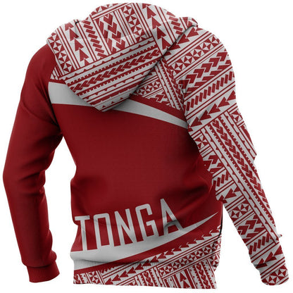 Tonga Coat Of Arms Hoodie - Circle Red Ver 2.0 NNK 1223-Apparel-NNK-Hoodie-S-Vibe Cosy™