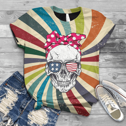 Hippie Skull NNK 223-Apparel-NNK-T-Shirt-S-Vibe Cosy™