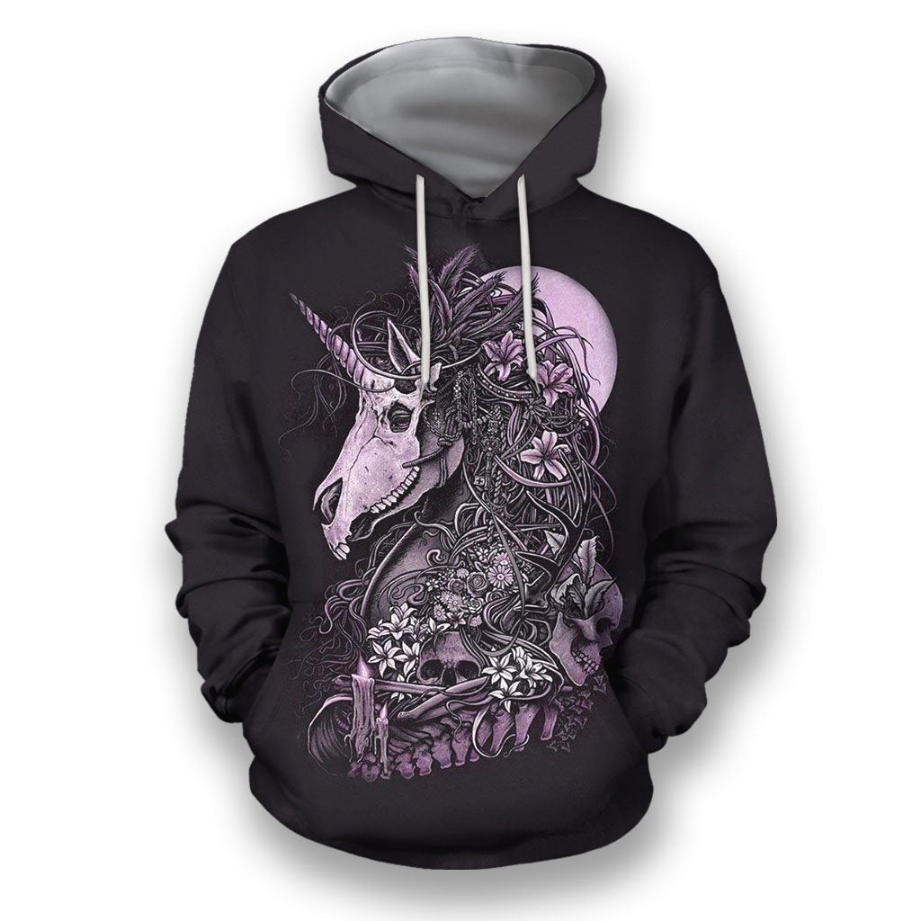 3D All Over Print Dark Unicorn-Apparel-NTT-Hoodie-S-Vibe Cosy™