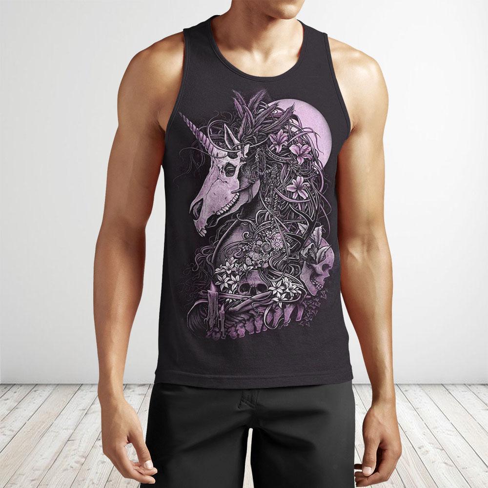 3D All Over Print Dark Unicorn-Apparel-NTT-Tank Top-S-Vibe Cosy™