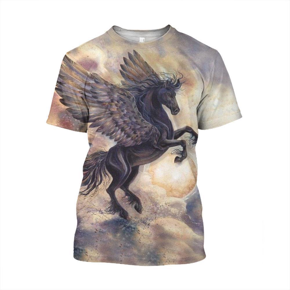 3D All Over Print Dark Unicorn-Apparel-NTT-T-Shirt-S-Vibe Cosy™