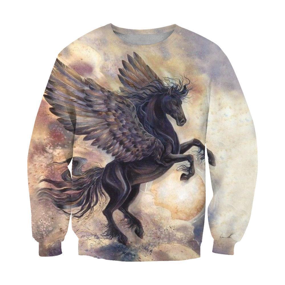 3D All Over Print Dark Unicorn-Apparel-NTT-Sweatshirt-S-Vibe Cosy™