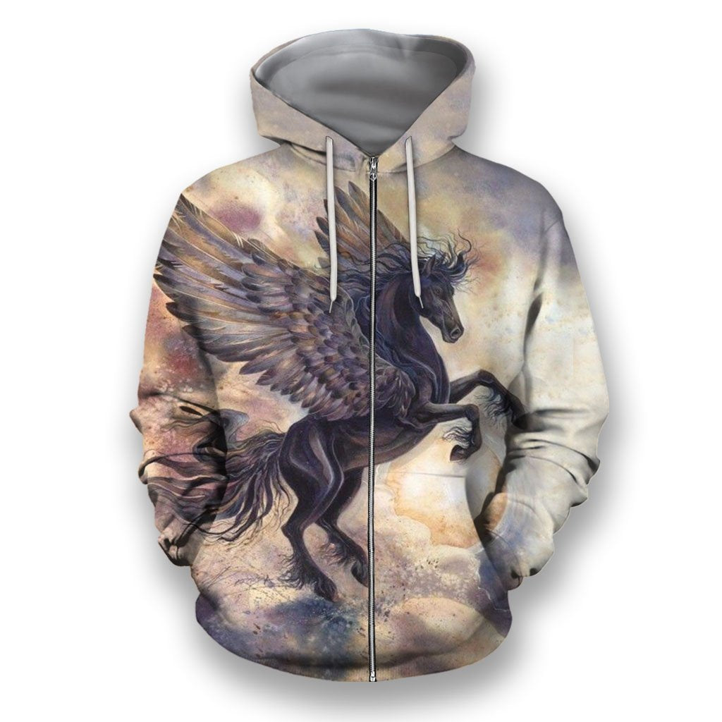3D All Over Print Dark Unicorn-Apparel-NTT-Zip-S-Vibe Cosy™