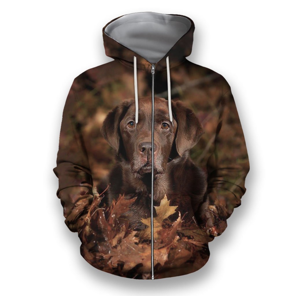 3D All Over Print Black Labrador Retriever-Apparel-NTT-ZIPPED HOODIE-S-Vibe Cosy™