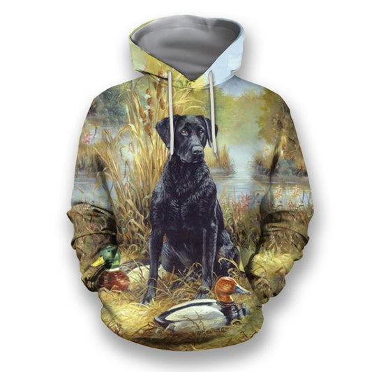 3D All Over Print Black Labrador Retriever-Apparel-NTT-Hoodie-S-Vibe Cosy™