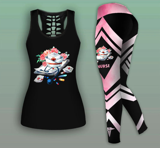 Beautiful Nurse Combo legging + Tanktop TT200305-Apparel-TT-S-S-Vibe Cosy™