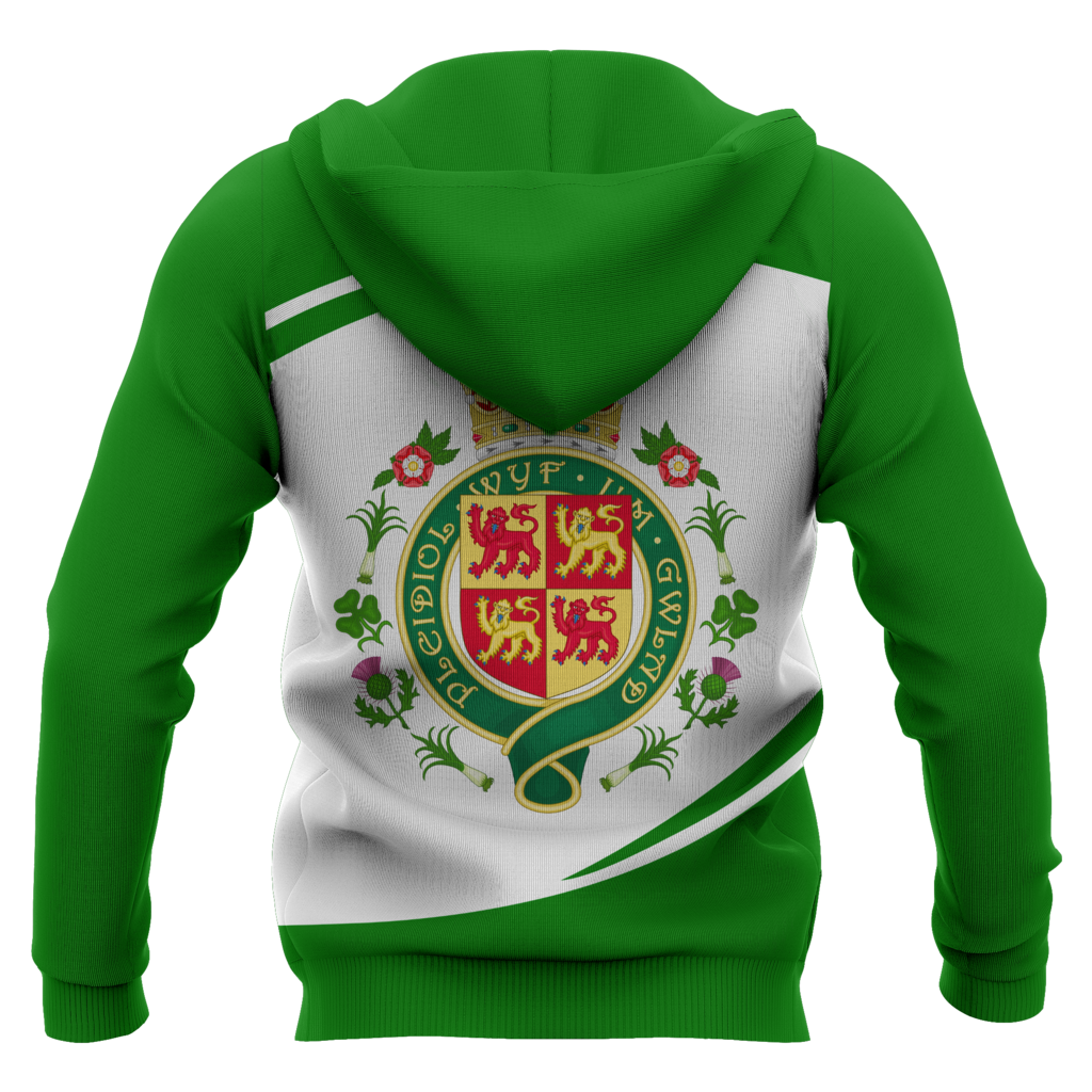 Wales Flag Ellipse Style NVD1059-Apparel-Dung Van-Hoodie-S-Vibe Cosy™