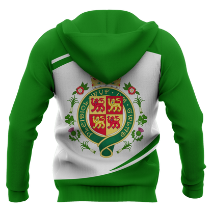 Wales Flag Ellipse Style NVD1059-Apparel-Dung Van-Hoodie-S-Vibe Cosy™