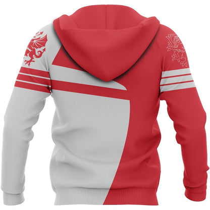 Wales Sport Red Hoodie - Premium Style J1 NVD1062-Apparel-Dung Van-Hoodie-S-Vibe Cosy™