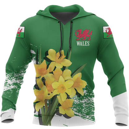 Wales Daffodil Hoodie Special Version NVD1066-Apparel-Dung Van-Hoodie-S-Vibe Cosy™