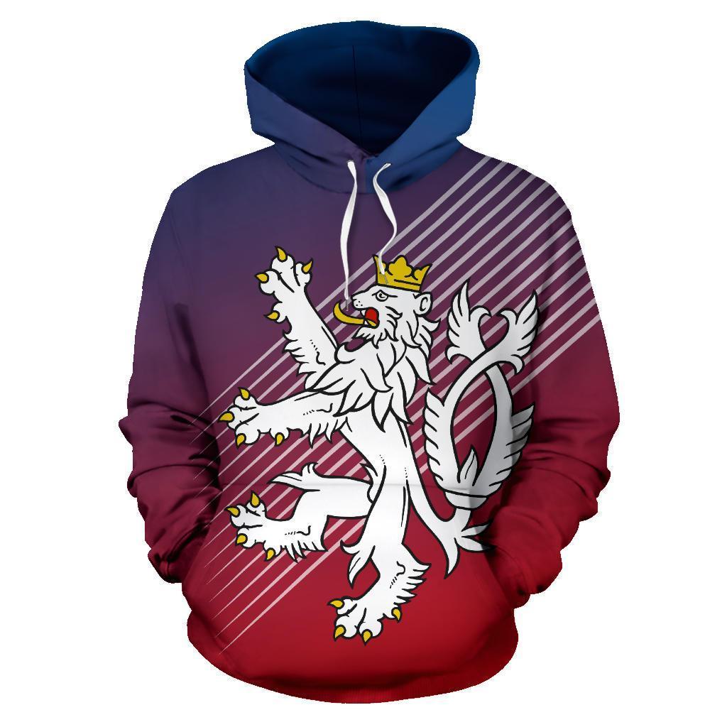 Czech Republic Coat of Arms Hoodie - Center Style NVD1168-Apparel-Dung Van-Hoodie-S-Vibe Cosy™