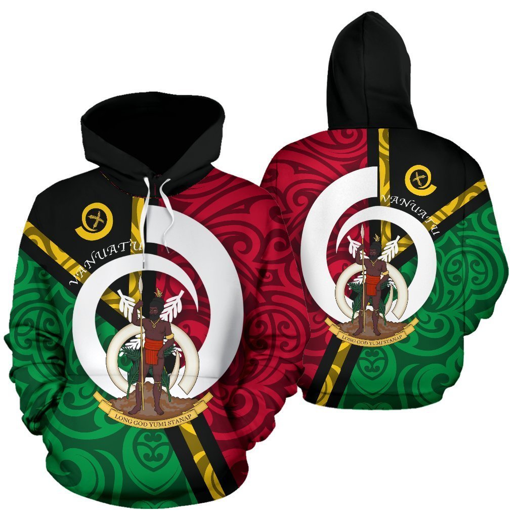 Vanuatu Flag Design All Over Hoodie NVD1198-Apparel-Dung Van-Hoodie-S-Vibe Cosy™