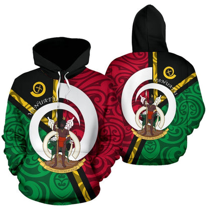 Vanuatu Flag Design All Over Hoodie NVD1198-Apparel-Dung Van-Hoodie-S-Vibe Cosy™
