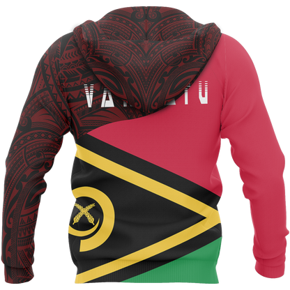 Vanuatu Flag Curve Concept Pullover Hoodie NVD1199-Apparel-Dung Van-Hoodie-S-Vibe Cosy™