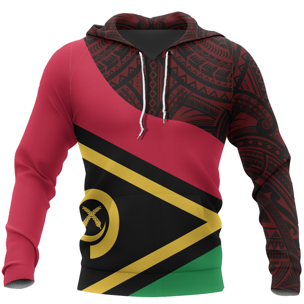 Vanuatu Flag Curve Concept Pullover Hoodie NVD1199-Apparel-Dung Van-Hoodie-S-Vibe Cosy™