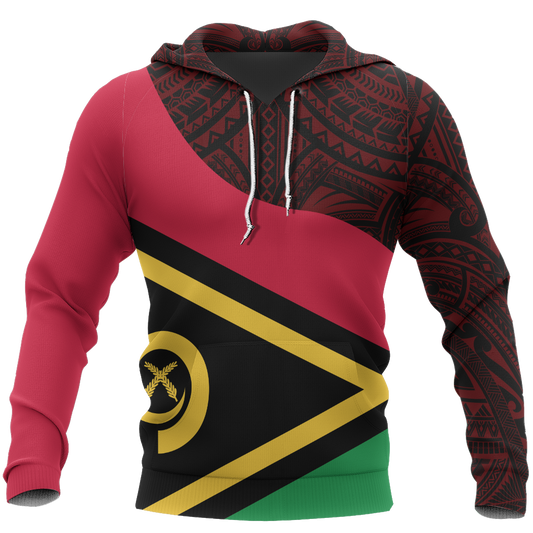 Vanuatu Flag Curve Concept Pullover Hoodie NVD1199-Apparel-Dung Van-Hoodie-S-Vibe Cosy™