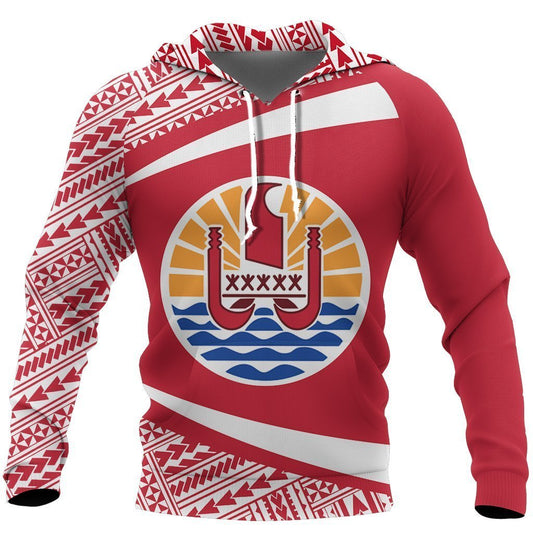 French Polynesia Coat Of Arms Hoodie NVD1204-Apparel-Dung Van-Hoodie-S-Vibe Cosy™