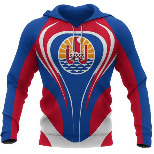 Tahiti Flag Hoodie Cannon Style NVD1208-Apparel-Dung Van-Hoodie-S-Vibe Cosy™