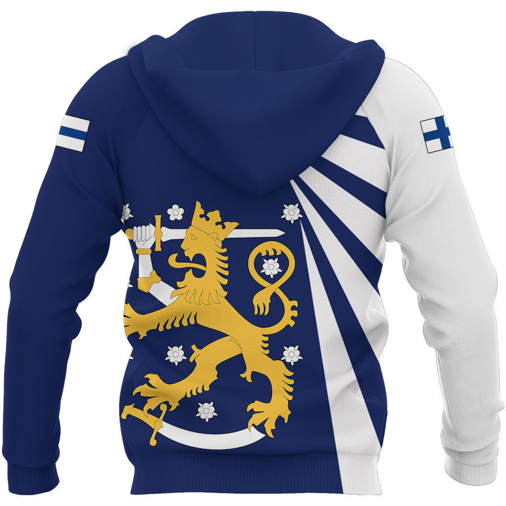 Finland Lion Hoodie Coat Of Arms NVD1258-Apparel-Dung Van-Hoodie-S-Vibe Cosy™