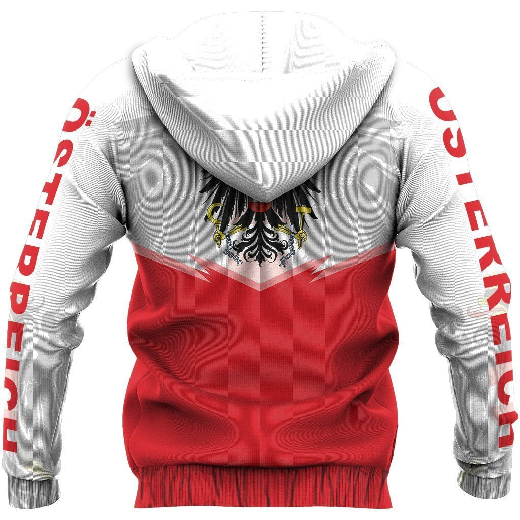 Austria Flag Hoodie - Energy Style Ver NVD1266-Apparel-Dung Van-Hoodie-S-Vibe Cosy™