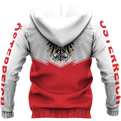 Austria Flag Hoodie - Energy Style Ver NVD1266-Apparel-Dung Van-Hoodie-S-Vibe Cosy™