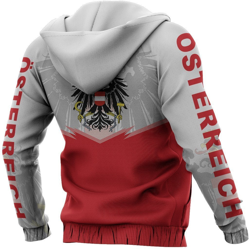 Austria Flag Hoodie - Energy Style Ver NVD1266-Apparel-Dung Van-Hoodie-S-Vibe Cosy™