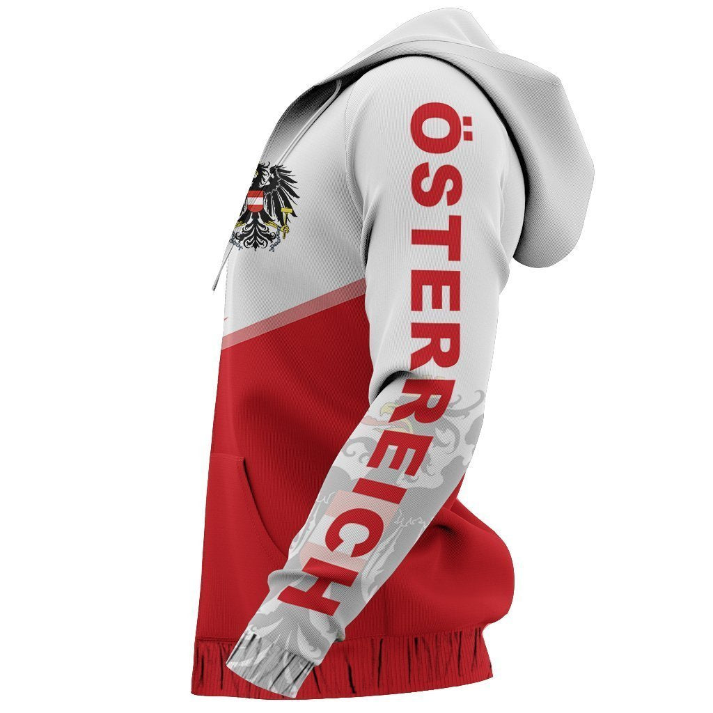 Austria Flag Hoodie - Energy Style Ver NVD1266-Apparel-Dung Van-Hoodie-S-Vibe Cosy™