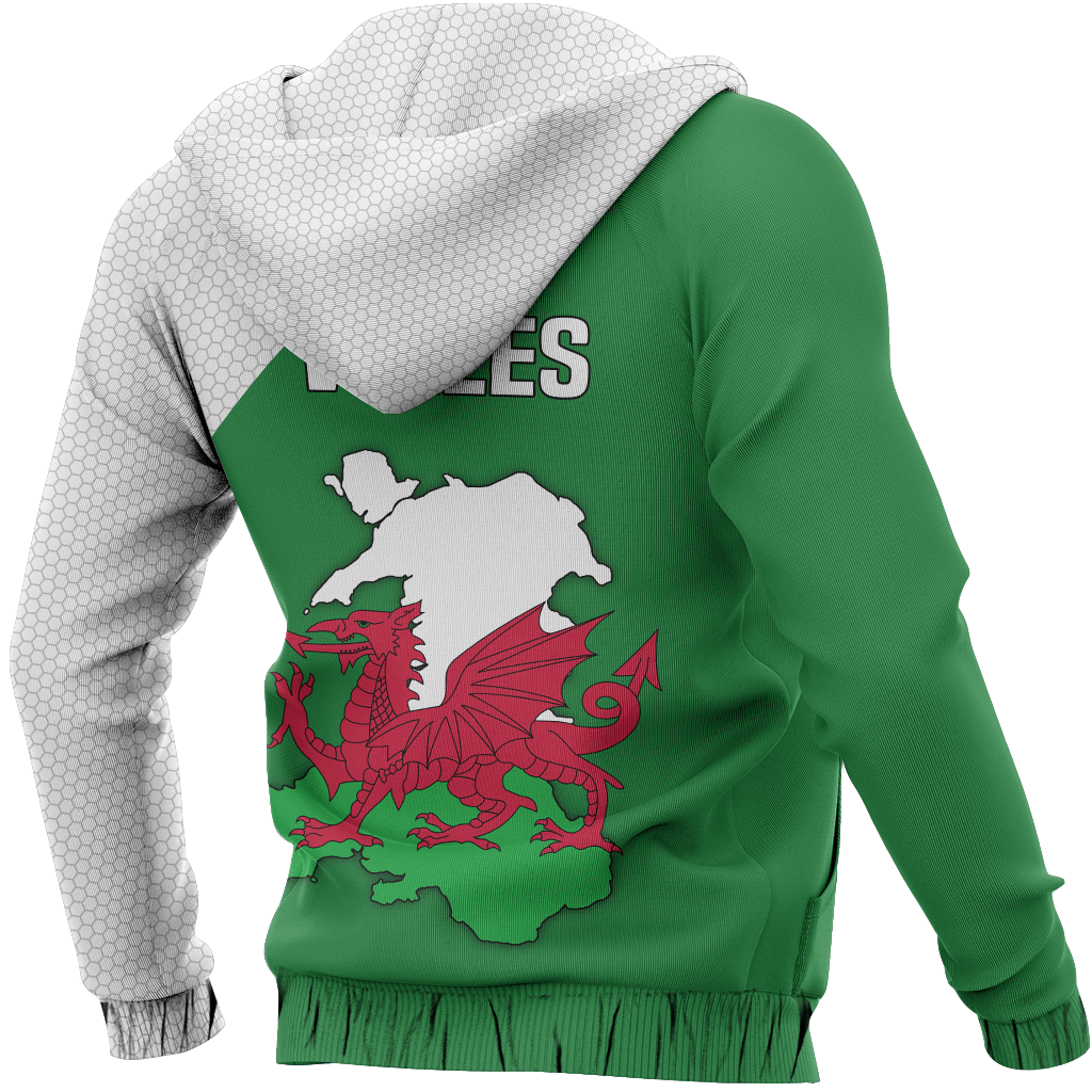 Wales Map Special Pullover Hoodie PL-Apparel-PL8386-Hoodie-S-Vibe Cosy™