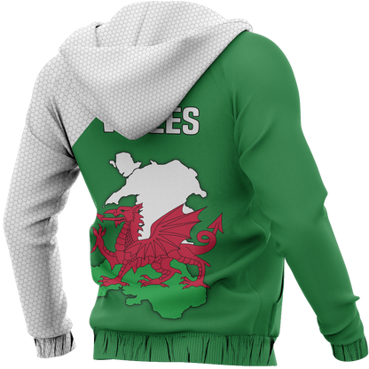 Wales Map Special Pullover Hoodie PL-Apparel-PL8386-Hoodie-S-Vibe Cosy™