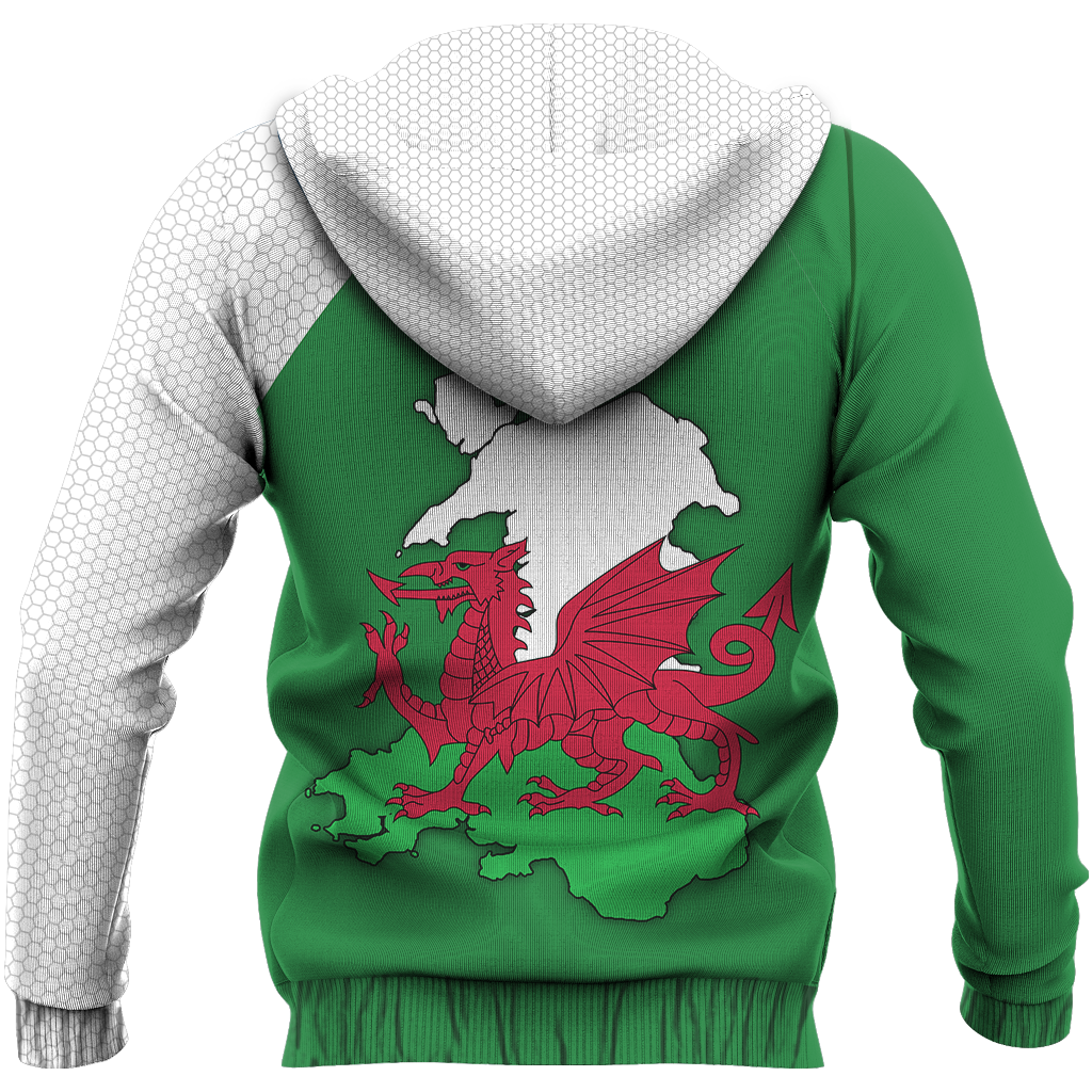 Wales Map Special Pullover Hoodie PL-Apparel-PL8386-Hoodie-S-Vibe Cosy™
