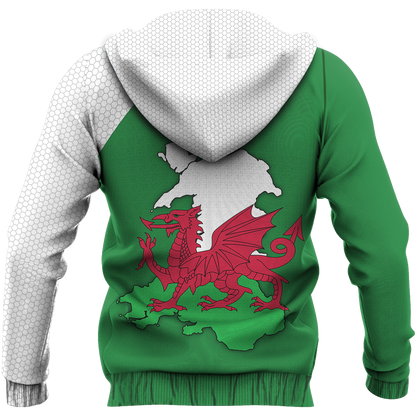 Wales Map Special Pullover Hoodie PL-Apparel-PL8386-Hoodie-S-Vibe Cosy™