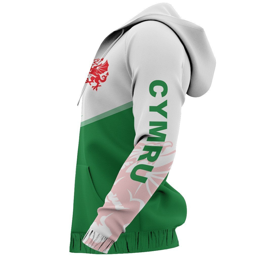 Wales Flag Hoodie - Energy Style PL-Apparel-PL8386-Hoodie-S-Vibe Cosy™